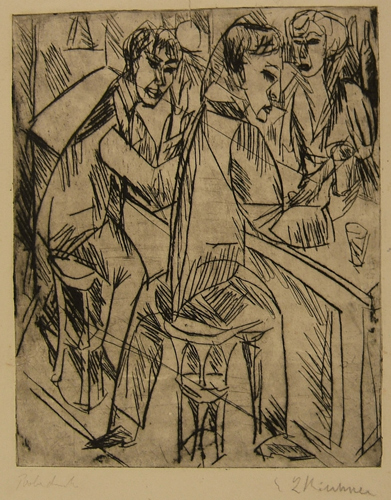 Kirchner Ernst Ludwig - Barszene